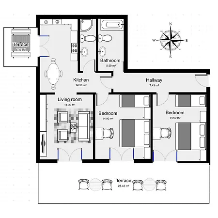 Mily דירה באסקה וודה